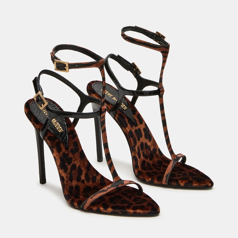 Leopard Print Stiletto Heels Winter 2026 Size 9